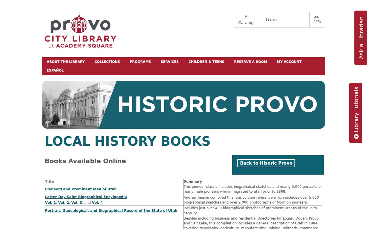 Utah County city directory source