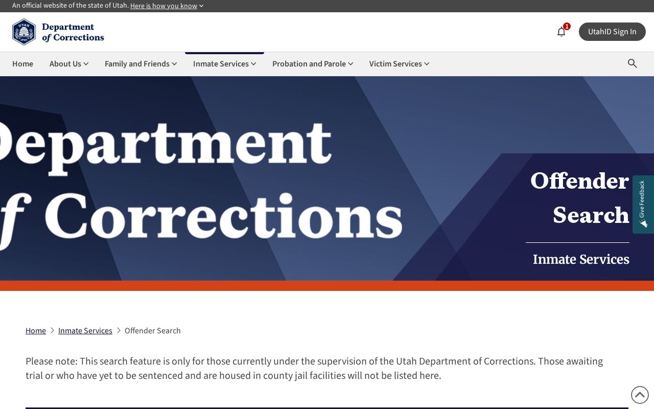 Utah County residents directory offender search